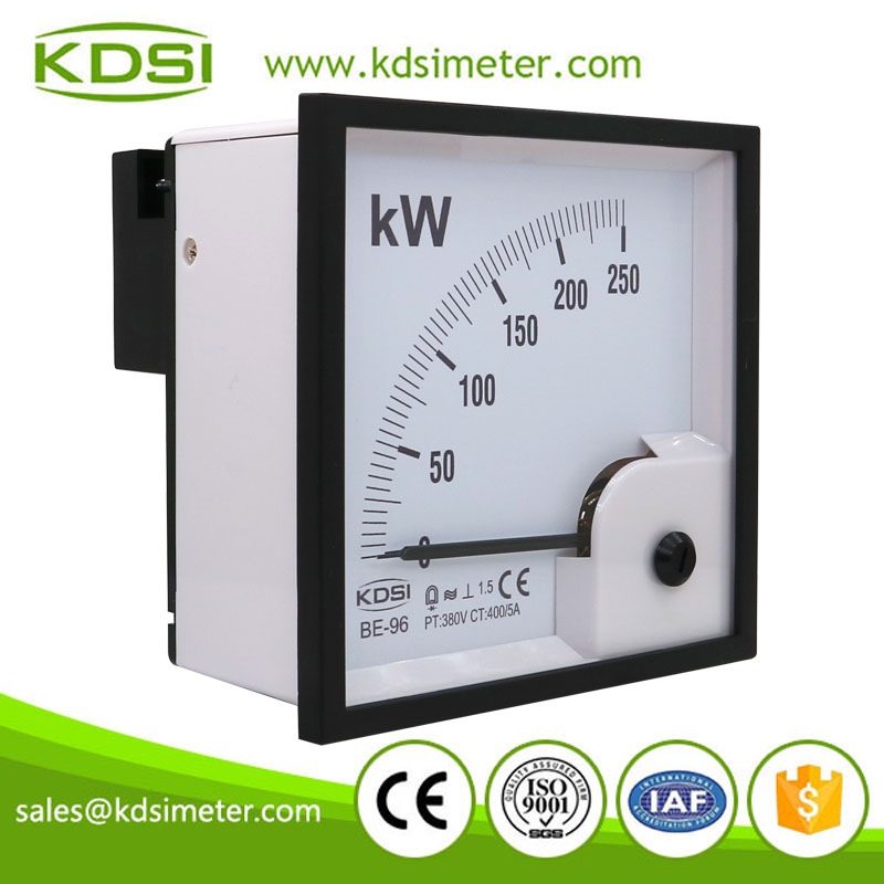Hot Selling Good Quality BE-96 3P3W 250kW 380V 400/5A analog watt kw panel power meter