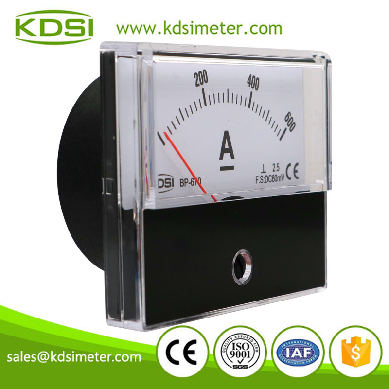 Hot sales BP-670 DC60mV 600A dc analog dc amp meter ammeter