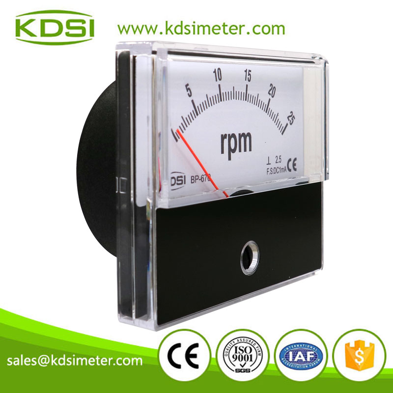 Original Manufacturer High Quality BP-670 DC1mA 25rpm DC Analog Amp RPM Panel Meter