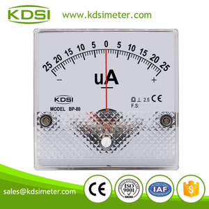 High quality BP-80 DC+-25uA analog dc panel micro ampere meter