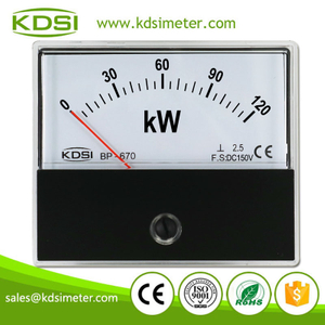 Safe To Operate BP-670 DC150V 120kW Analog DC Voltage kW Panel Meter