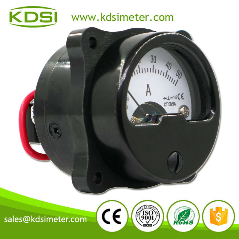 Easy Operation BO-40 AC50/5A Rectifier Analog AC Panel Mini Round Amp Meter
