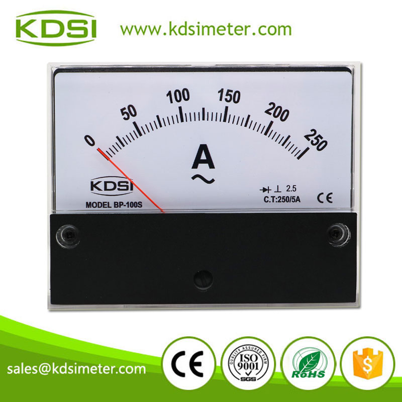 High Quality BP-100S AC250/5A Amp Panel AC Analog Ammeter