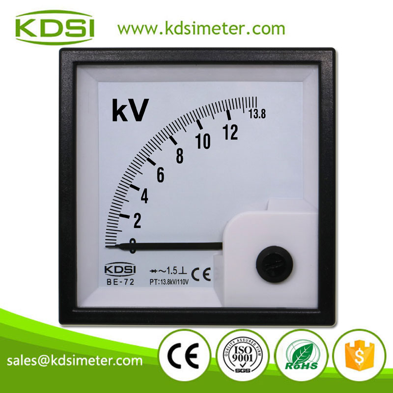 Factory Direct Sales BE-72 AC13.8kV/110V Rectifier Analog AC Panel Volt Meter