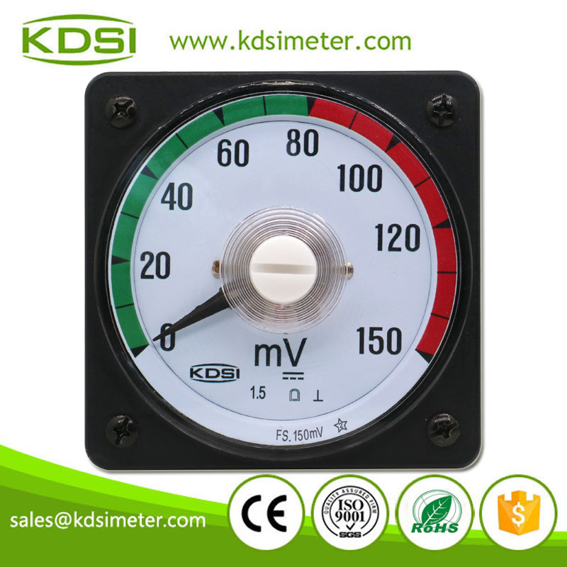 Classical LS-80 DC150mV Color Scale Wide Angle Mini Analog DC Panel Mount Voltmeter