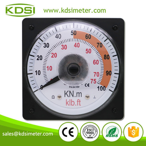 Easy Installation LS-110 DC10V 75- 100KNm Wide Angle Analog Voltage Panel Pressure Meter