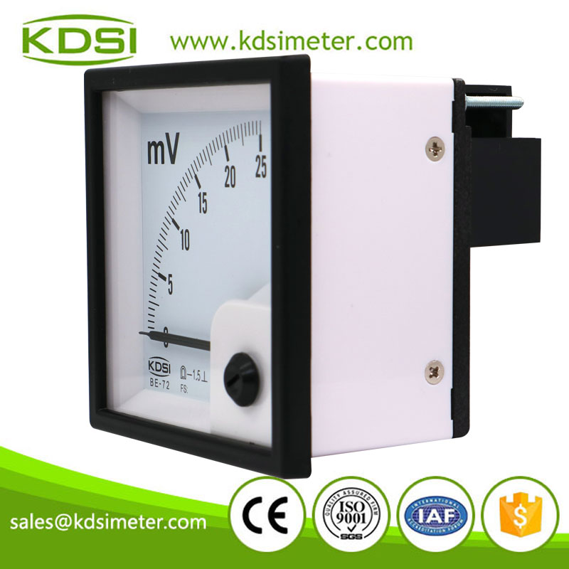 KDSI electronic apparatus BE-72 72*72 DC25mV analog panel millivoltmeter
