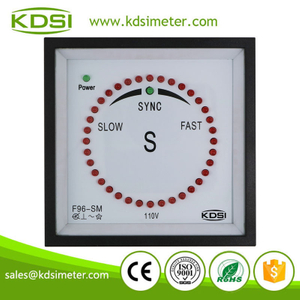 High Quality Generator F96-SM 110V Sync Pulse Type Panel LED Synchroscope Meter