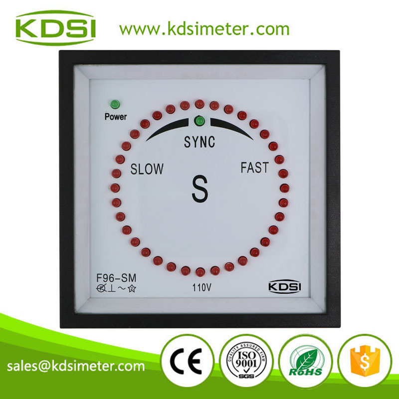 High Quality Generator F96-SM 110V Sync Pulse Type Panel LED Synchroscope Meter
