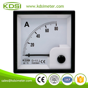 20 years Professional Manufacturer BE-72 DC50mV 80A analog dc panel price of ammeters