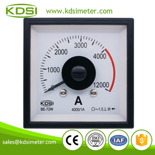 New Design BE-72W AC4000/1A 3times Overload Wide Angle AC Panel Analog Ampere Indicator