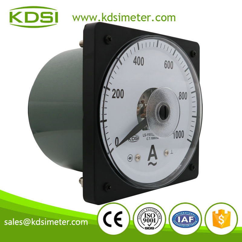 High quality professional LS-110 AC1000/5A wide angle ac panel analog amp current meter
