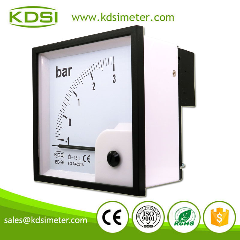 Hot Selling Good Quality BE-96 DC4-20mA -1-3bar DC Analog Amp Panel Pressure Meter