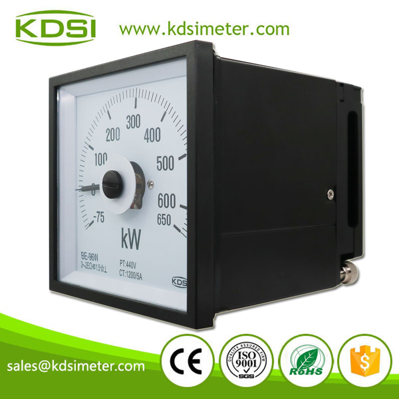 Instant Flexible BE-96W 3P3W -75-650kW 440V 1200/5A Wide Angle Panel Mounting Power Meter