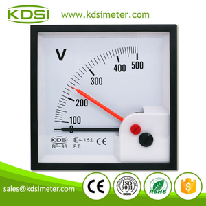 China Supplier BE-96 AC500V Double Pointer Analog AC Panel Mount Voltmeter