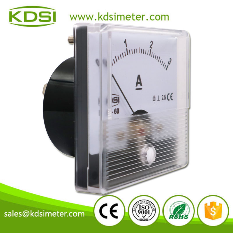 Small & High Sensitivity BP-60N DC3A Analog DC Amp Panel Meter