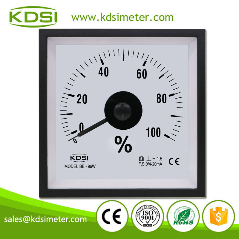 Factory Direct Sales BE-96W DC4-20mA 100% Wide Angle Analog DC Amp Panel Mount Load Meter