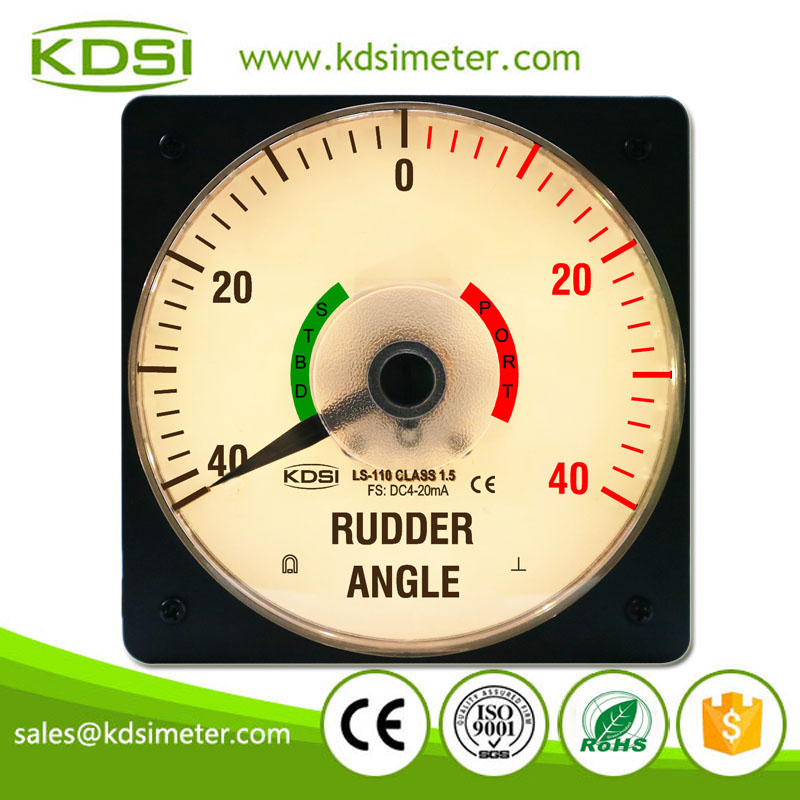 Easy Installation LS-110 DC4-20mA+-40 Rudder Angle Backlighting Analog Panel Meter