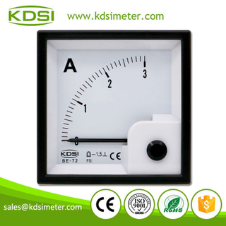 KDSI Electronic Apparatus BE-72 DC3A Analog DC Panel Ampere Indicator