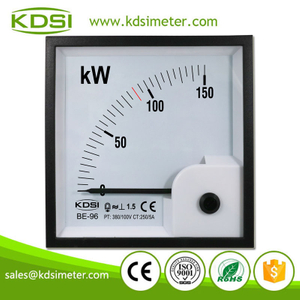 Square Type BE-96 3P3W 150kW 380/100V 250/5A Analog AC KW Panel Power Meter