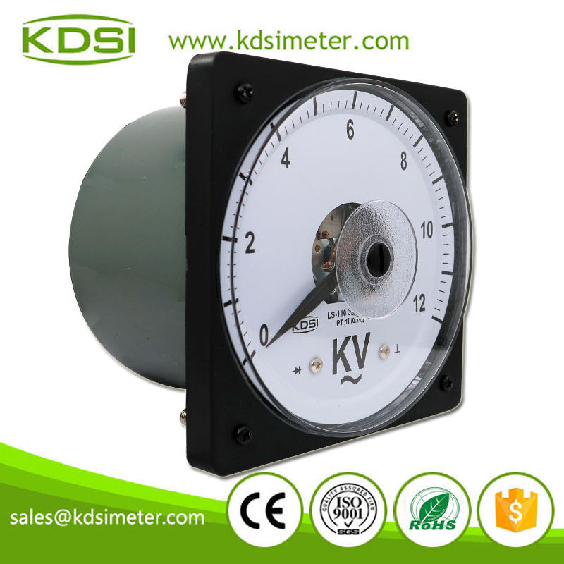 Original Manufacturer High Quality LS-110 AC12kV 11/0.1kV Wide Angle Analog AC Panel Mount Voltmeter