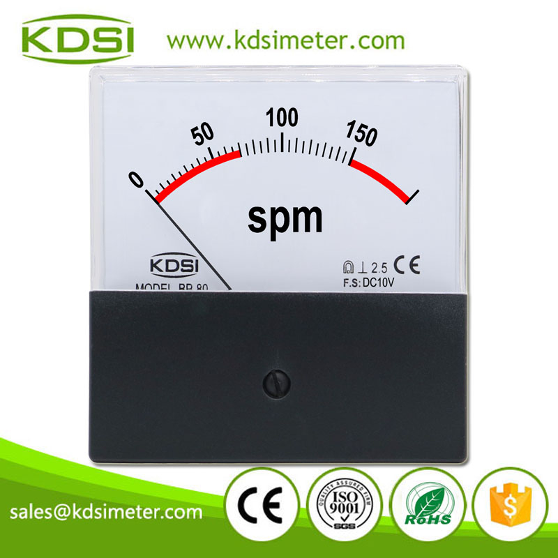 New Design BP-80 DC10V 200SPMBlack Cover Analog Panel DC Volt SPM Panel Meter