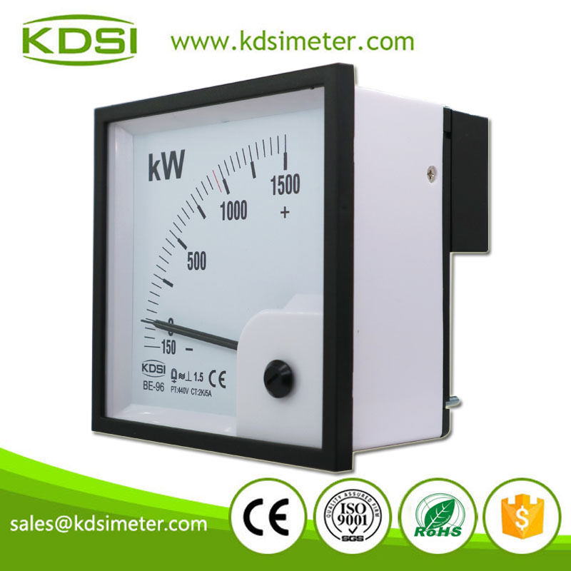 CE Certificate BE-96 3P3W -150-1500kW 440V 2k/5A Analog AC KW Panel Mounting Power Meters