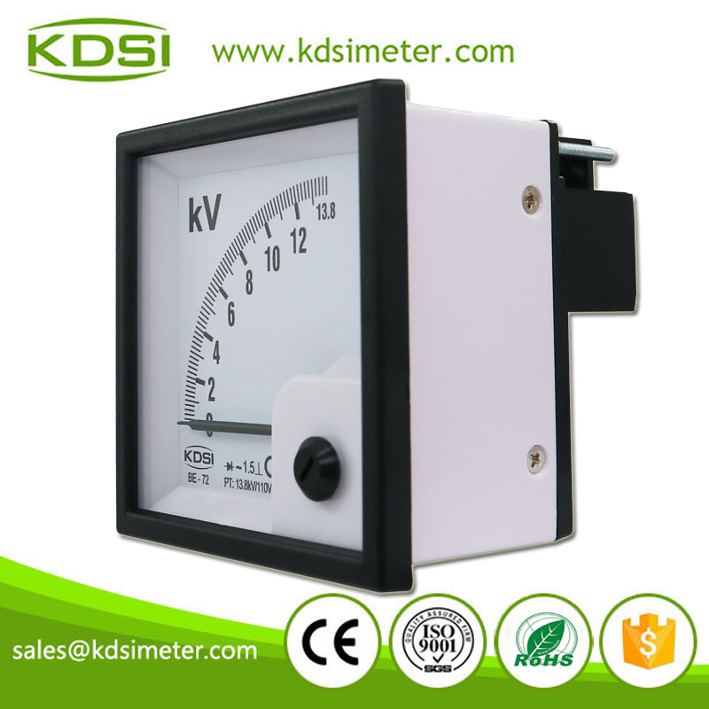 Factory Direct Sales BE-72 AC13.8kV/110V Rectifier Analog AC Panel Volt Meter