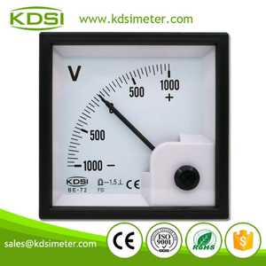 Small & High Sensitivity BE-72 DC+-1000V Analog DC Panel Mount Voltmeter