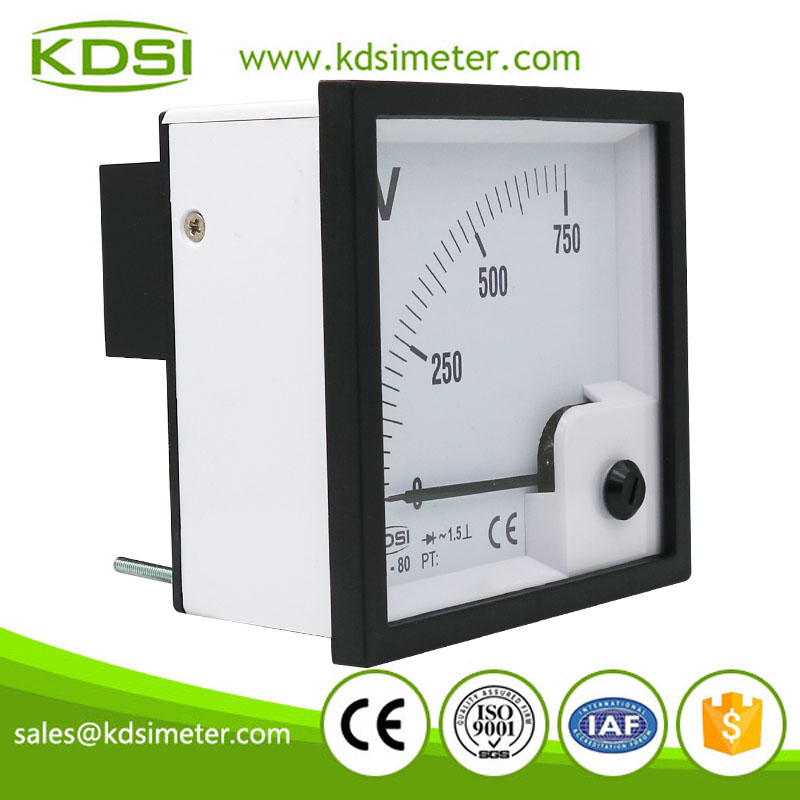 China Supplier BE-80 AC750V rectifier analog ac panel voltage meter