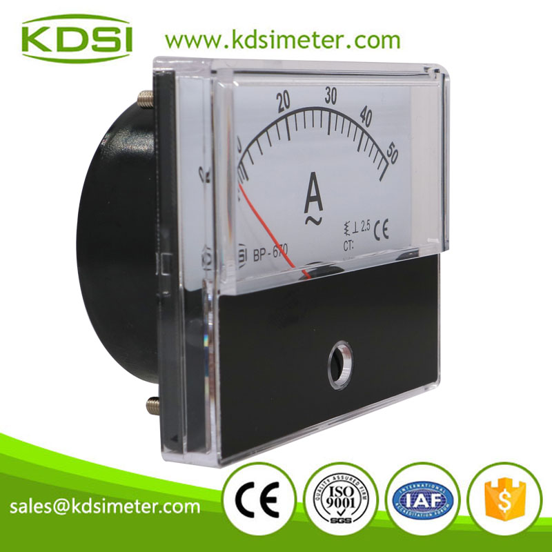 High Reliable BP-670 AC50A Analog AC Ammeter Galvanometer Meter