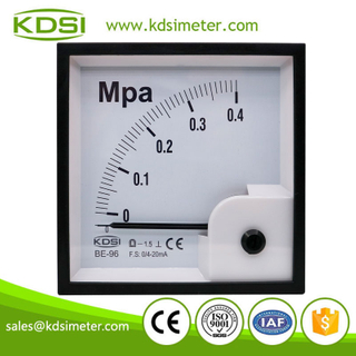 Square type BE-96 DC4-20mA 0.4MPa dc analog amp panel pressure meter