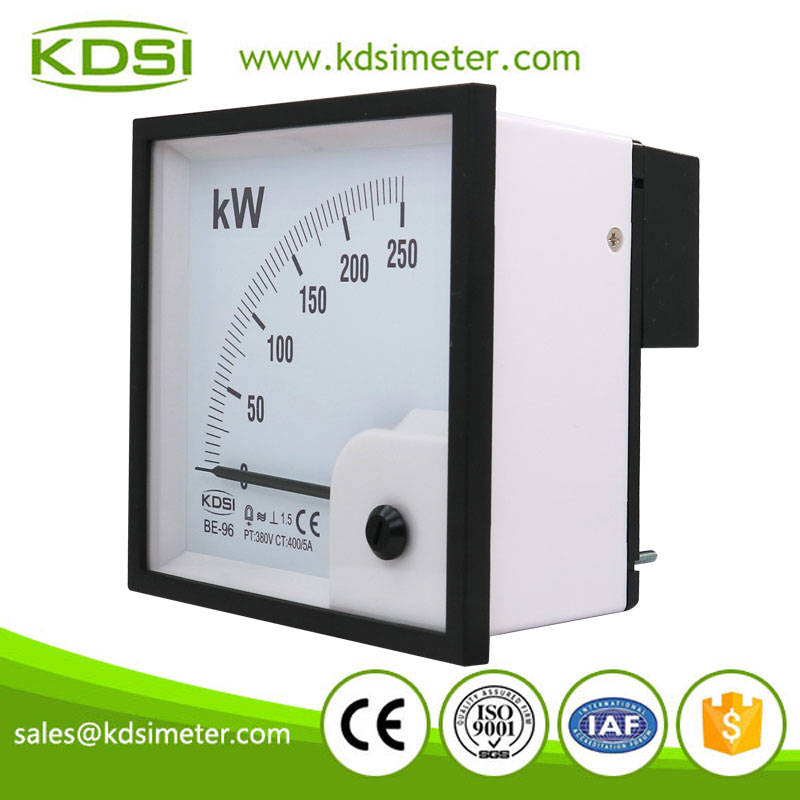 Hot Selling Good Quality BE-96 3P3W 250kW 380V 400/5A analog watt kw panel power meter