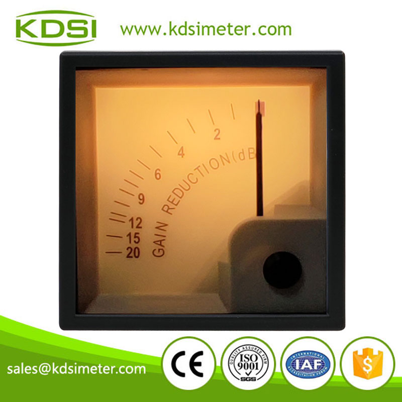 CE,ISO passed BE-72 DC1mA 20dB VU meter Back Light Audio Level Amp Meter For Audio equipment VU sound level meter