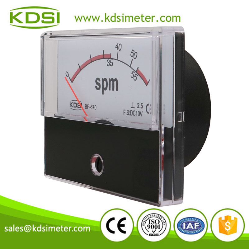 Easy installation BP-670 DC10V 65SPM analog dc voltage strokes per minute meter