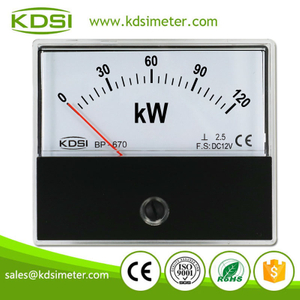 Factory Direct Sales BP-670 DC12V 120kW Analog kW Panel DC Voltage Meter