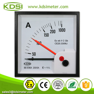 Portable Precise BE-E96A AC200/5A 5times Double Pointer Analog AC Panel Explosion-proof Ammeter