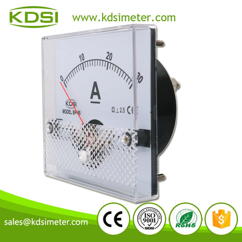 Easy Operation BP-80 DC30A Direct Analog Panel DC Ammeter 