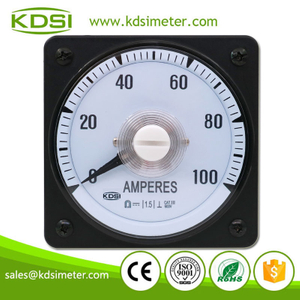 KDSI Electronic Apparatus LS-80 DC60mV 100A Wide Angle Analog Panel Mini DC Amp Meter For Marine