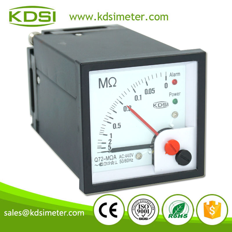 Classical Q72 AC440V AC Analog Insulation Monitor Panel Meter For Marine