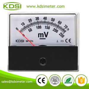 Classical BP-670 DC75mV 250mV Double Input Analog DC Panel Mount Voltmeter