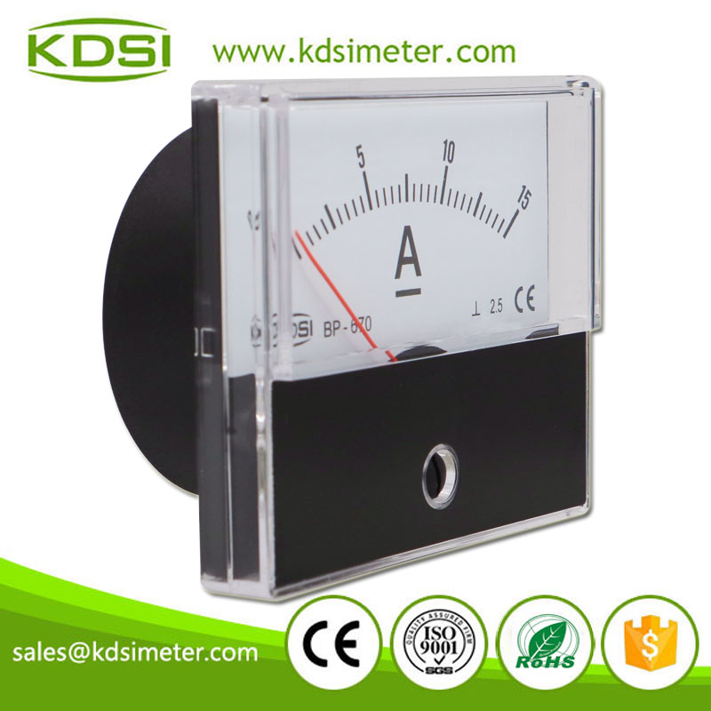 China Supplier BP-670 DC15A direct dc analog ampere panel meters for ultrasonic machines