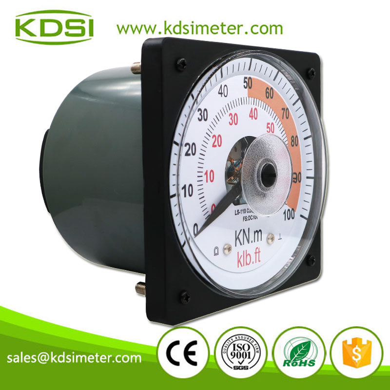Easy Installation LS-110 DC10V 75- 100KNm Wide Angle Analog Voltage Panel Pressure Meter