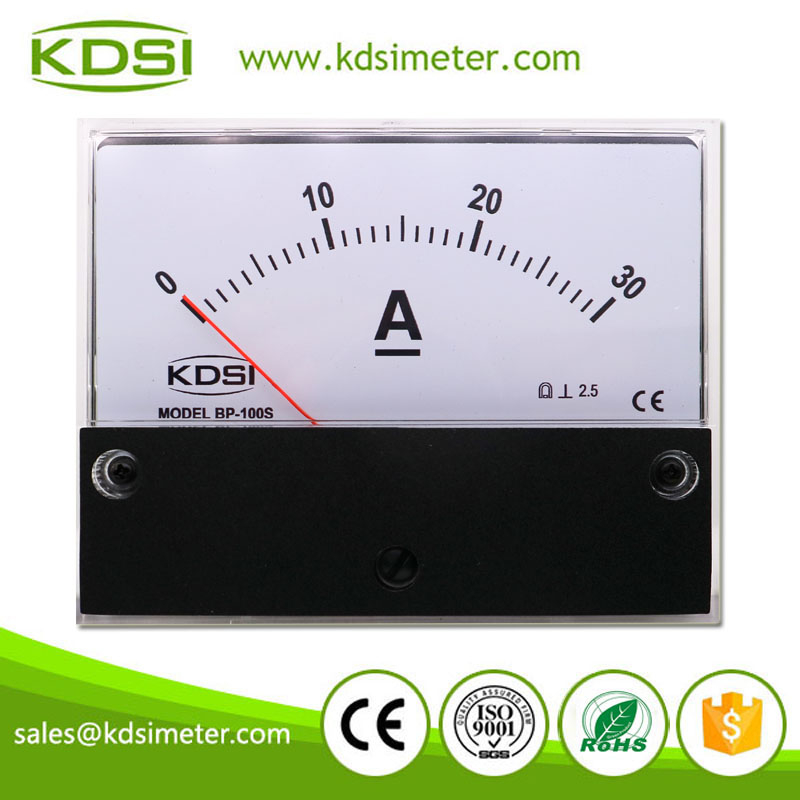 Hot Sales BP-100S DC30A Analog DC Panel Mount Ammeter