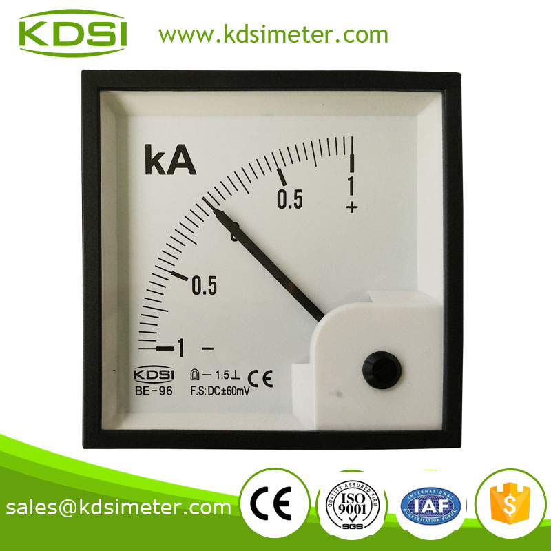 Analog types BE-96 96*96 DC+-60mV +-1KA electronic ammeter voltmeter