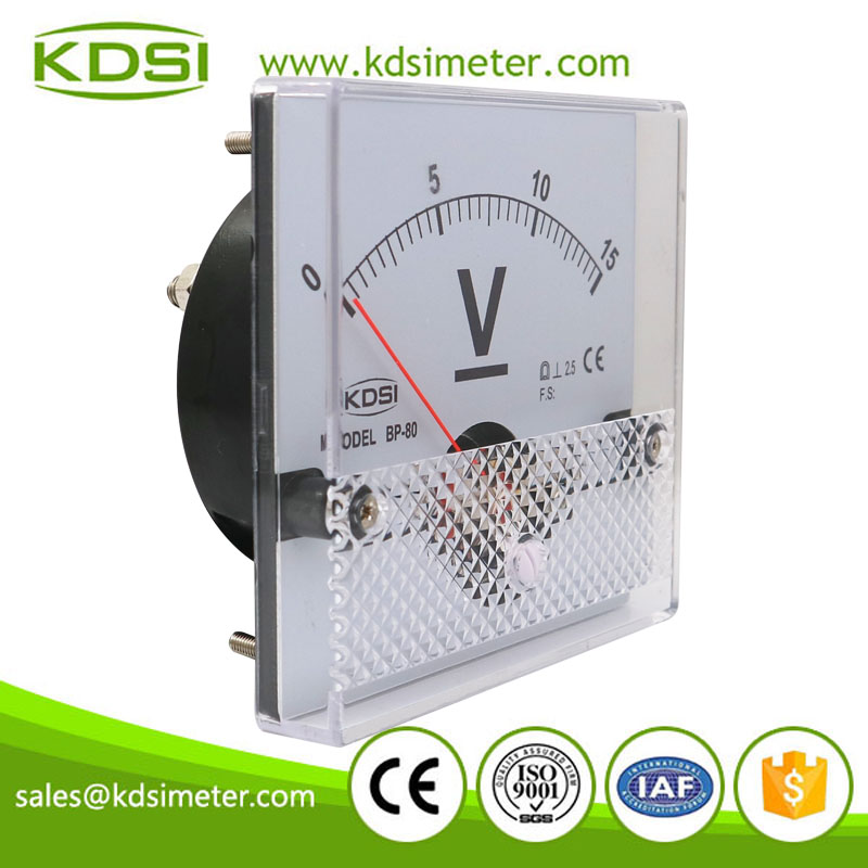 Factory direct sales BP-80 DC15V analog dc voltage panel meter