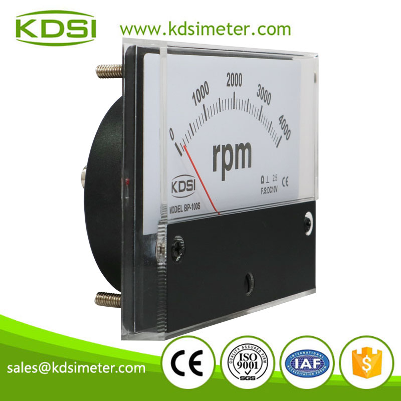 China Supplier BP-100S DC10V 4000rpm analog panel dc rpm meter