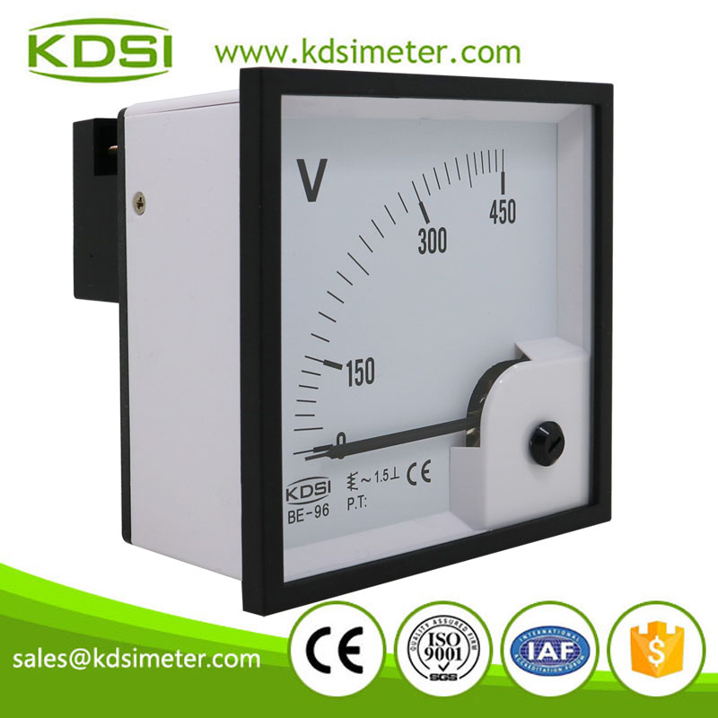 CE Approved BE-96 AC450V analog ac panel voltage meter
