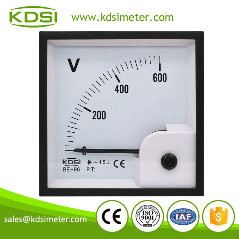 CE Approved BE-96 AC600V rectifier analog ac panel mount voltmeter
