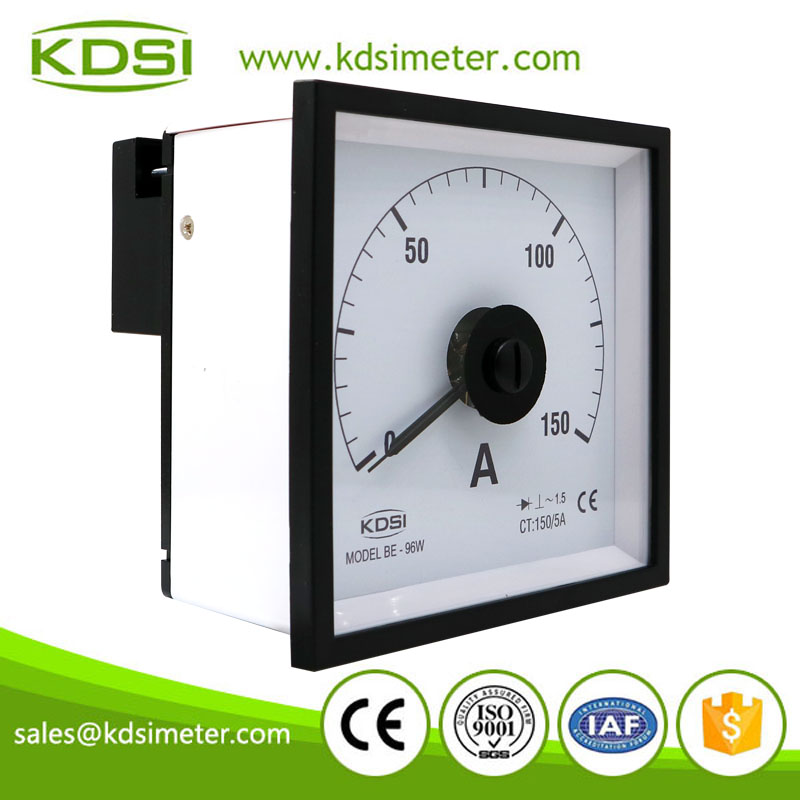 Classical marine meter BE-96W AC150/5A ac analog amp current panel meter